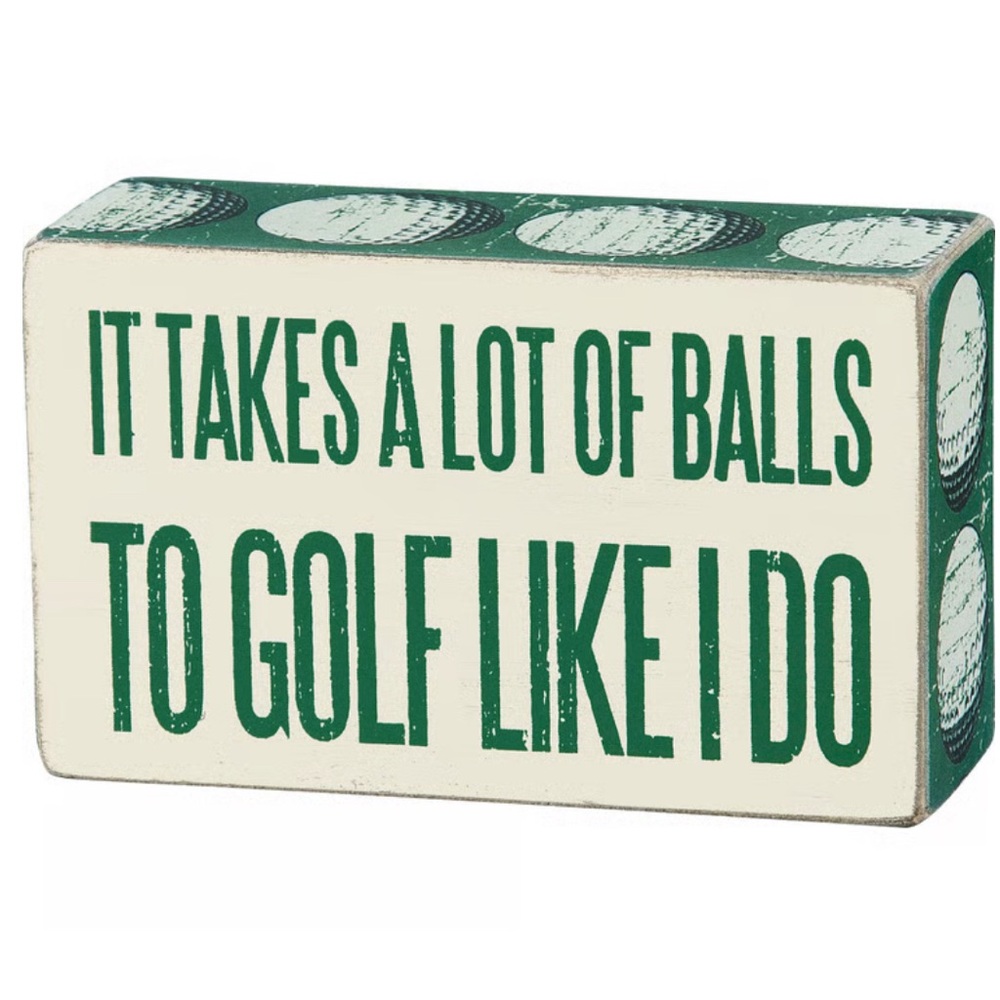 Primitives by Kathy “Lot of Balls” Box Sign